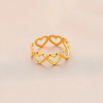 Anillo para dama de acero de titanio