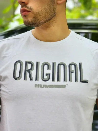 Camiseta Hummer para caballero color blanco