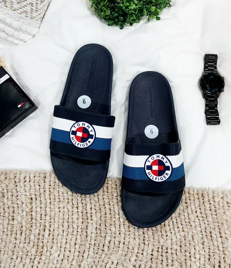 Sandalia Tommy Hilfiger para caballero color azul