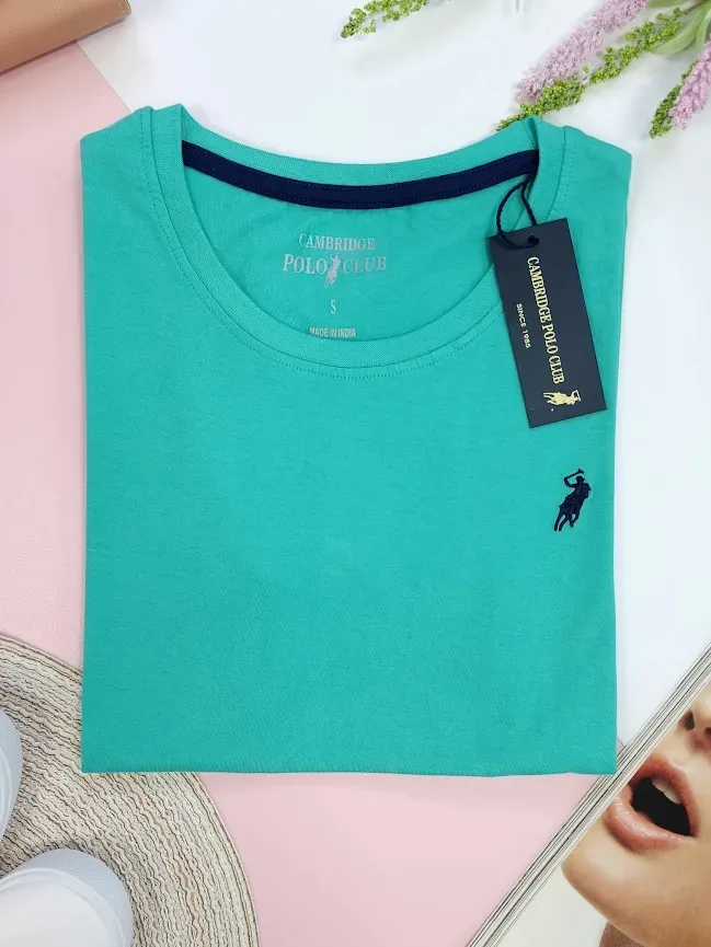 Camiseta Polo cambrige para dama color esmeralda