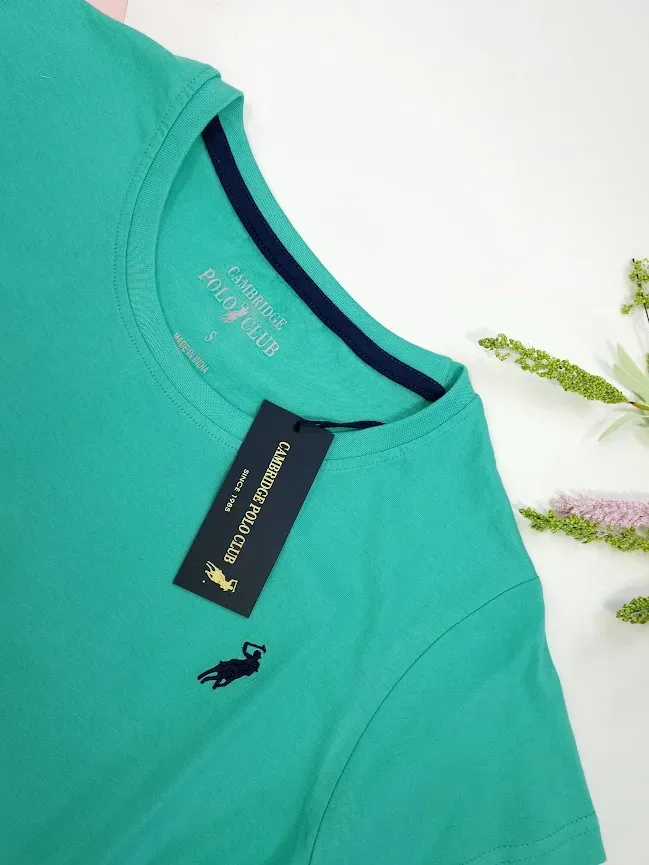 Camiseta Polo cambrige para dama color esmeralda