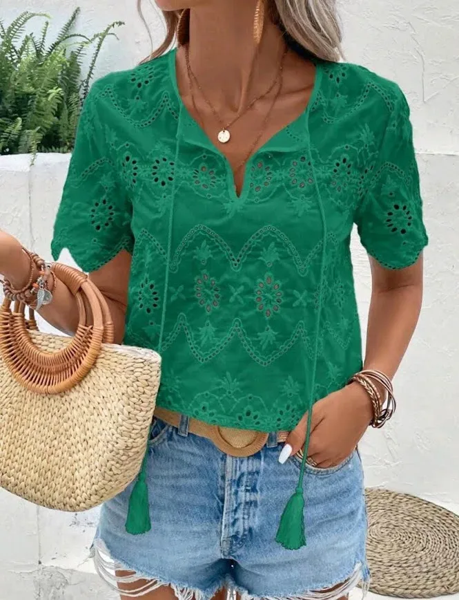 Blusa para dama color verde