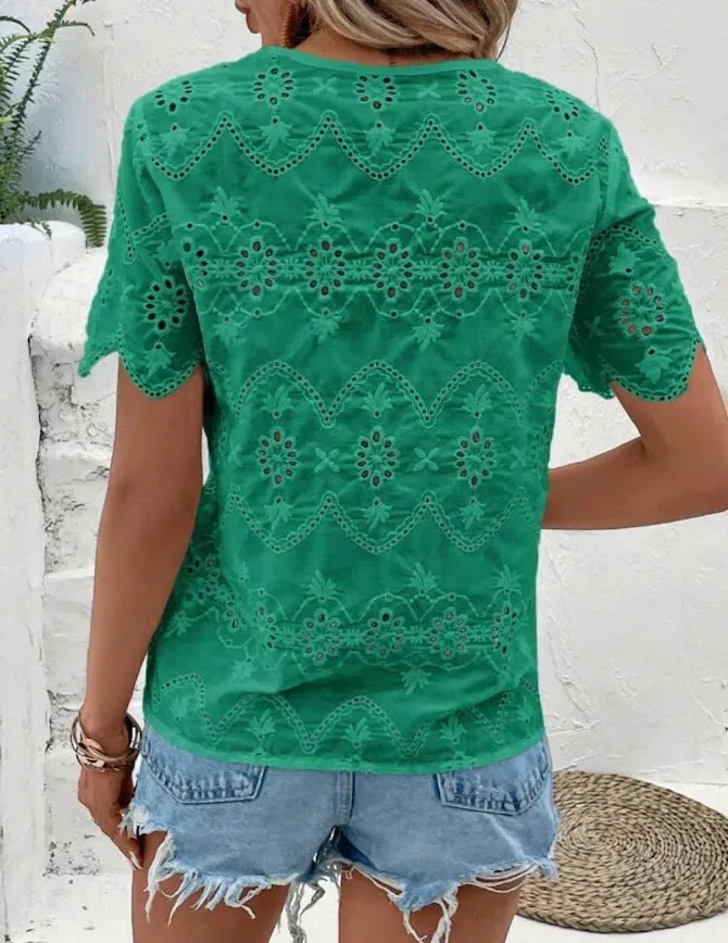 Blusa para dama color verde