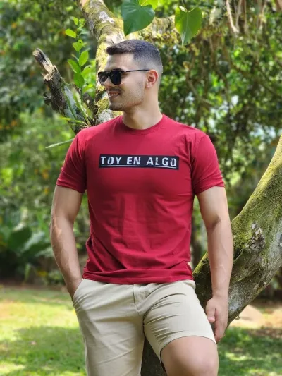 Camiseta Redox para caballero color vino