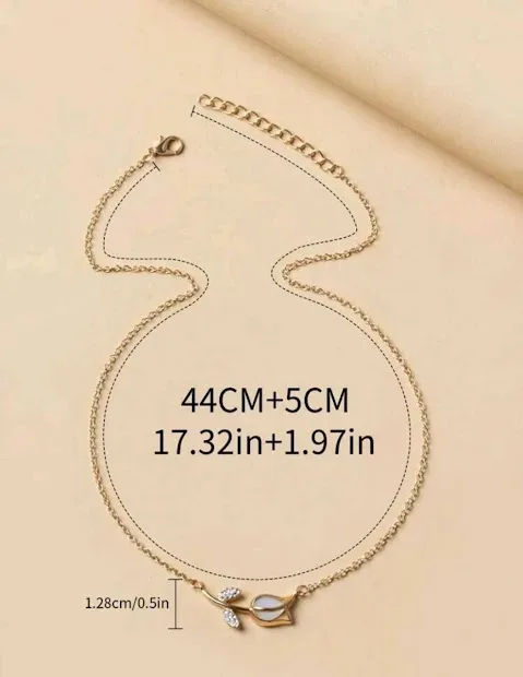 Collar para dama color dorado