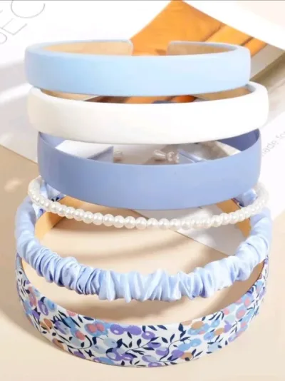 Set de diademas de cabello para dama diseño varios multicolor