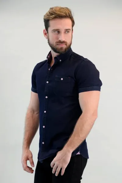 Camisa Hummer para caballero H242003-65DB-A