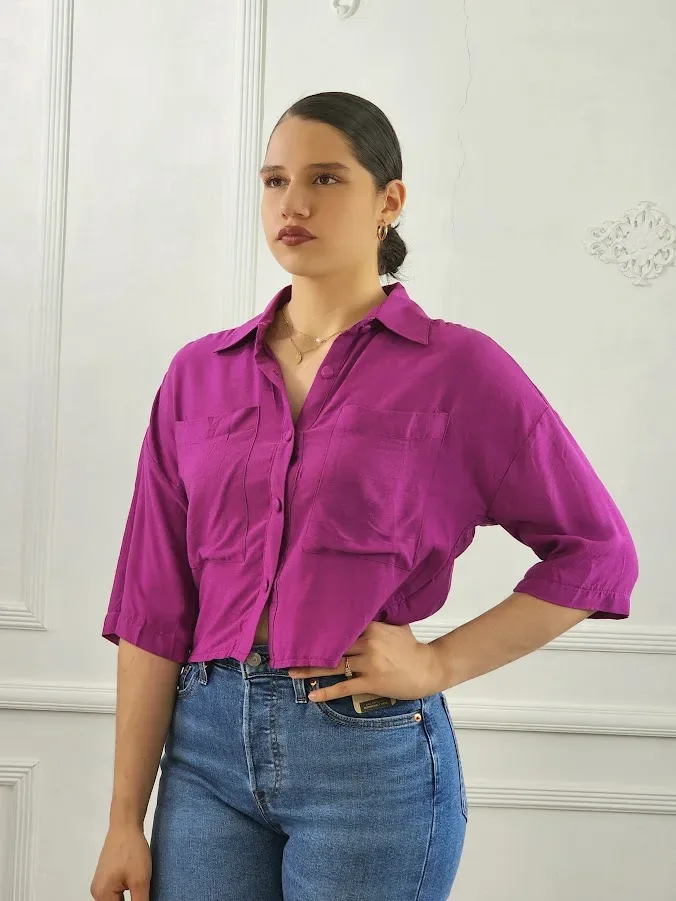 Blusa para dama color morado