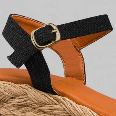 Sandalias Promise Galicia Black Tex para dama