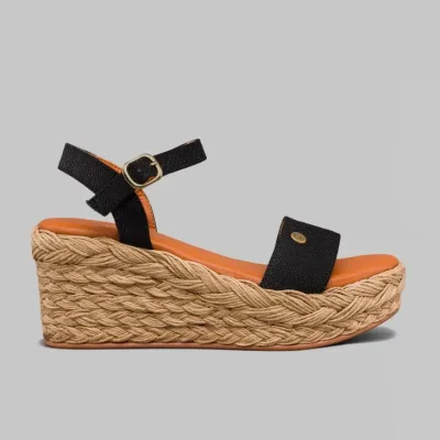 Sandalias Promise Galicia Black Tex para dama