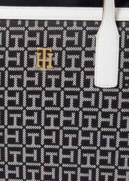 BolsoTommy Hilfiger para dama colo blanco y negro