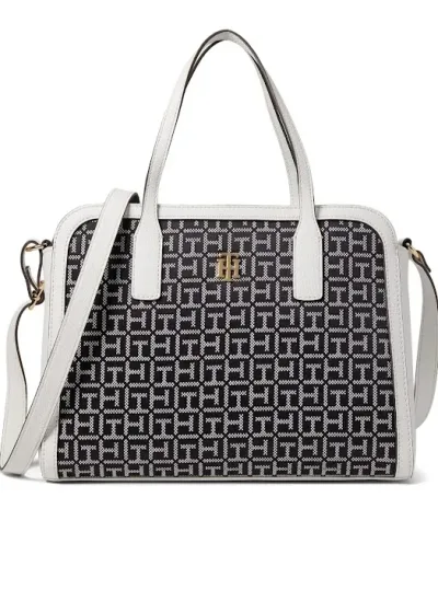 BolsoTommy Hilfiger para dama colo blanco y negro