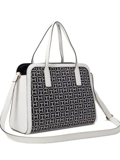 BolsoTommy Hilfiger para dama colo blanco y negro