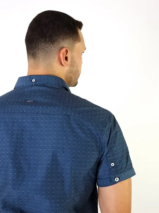 Camisa Hummer para caballero color azul