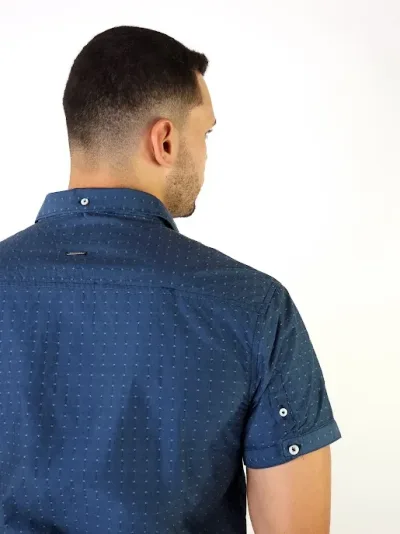 Camisa Hummer para caballero color azul