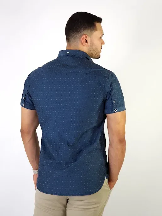 Camisa Hummer para caballero color azul