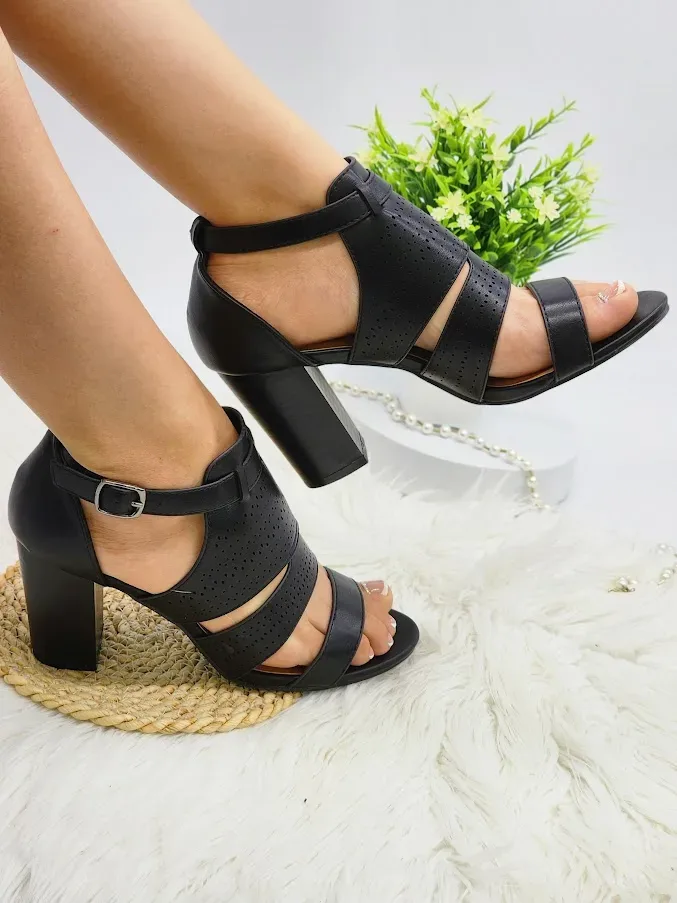Tacones para dama Victoria Ferreira PL-83790 Negro