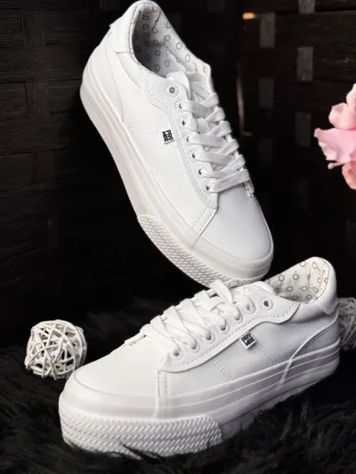 Tenis Promise CINNAMON ALL WHITE para dama