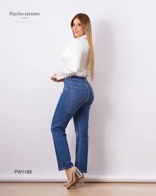 Jeans Psycho Sixteen para dama PW1189 COLOR AZUL