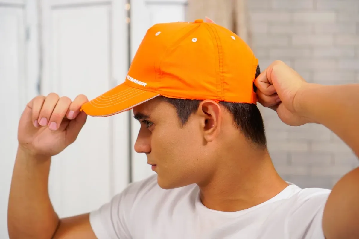 Gorra Hummer para caballero color naranja