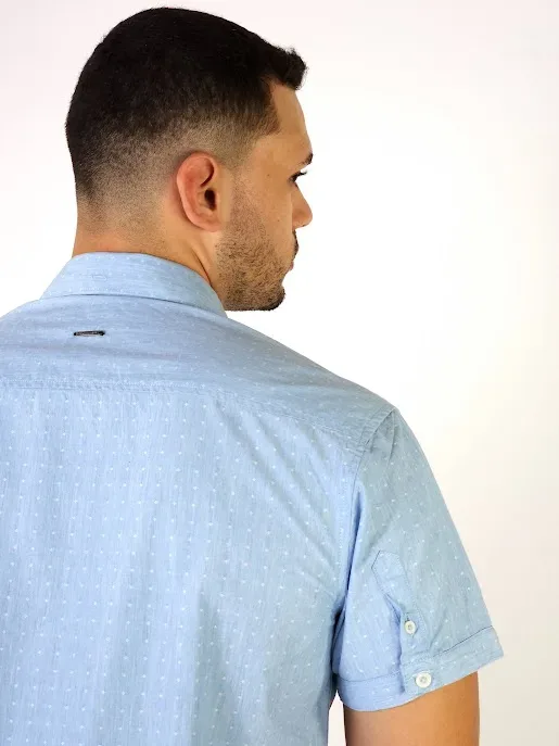 Camisa Hummer para caballero color celeste