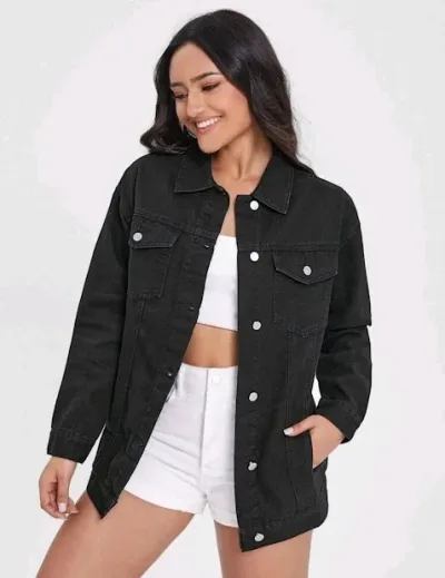 Jacket para dama color negro