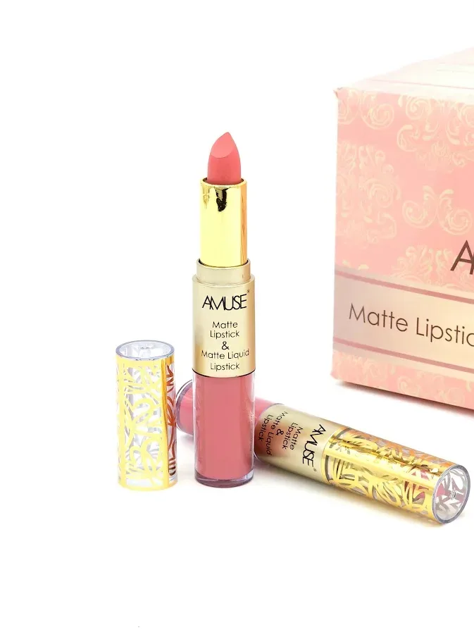 Labial Matte y Labial Líquido AMUSE Tono 5