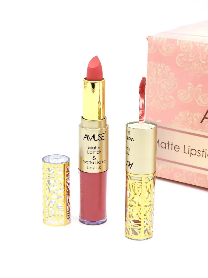Labial Matte y Labial Líquido AMUSE Tono 5