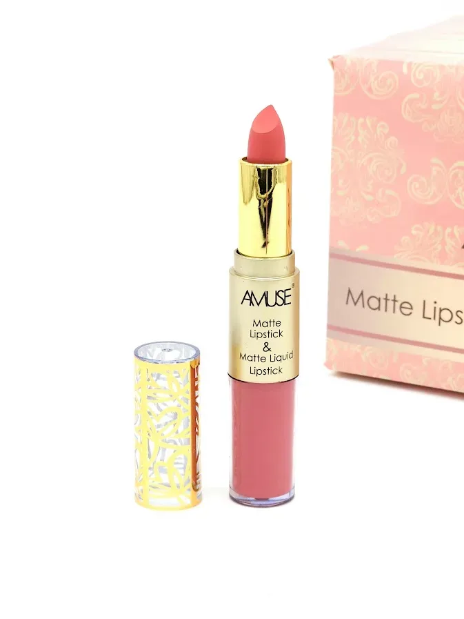 Labial Matte y Labial Líquido AMUSE Tono 5