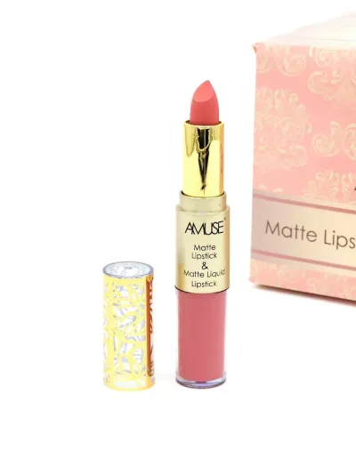 Labial Matte y Labial Líquido AMUSE Tono 5