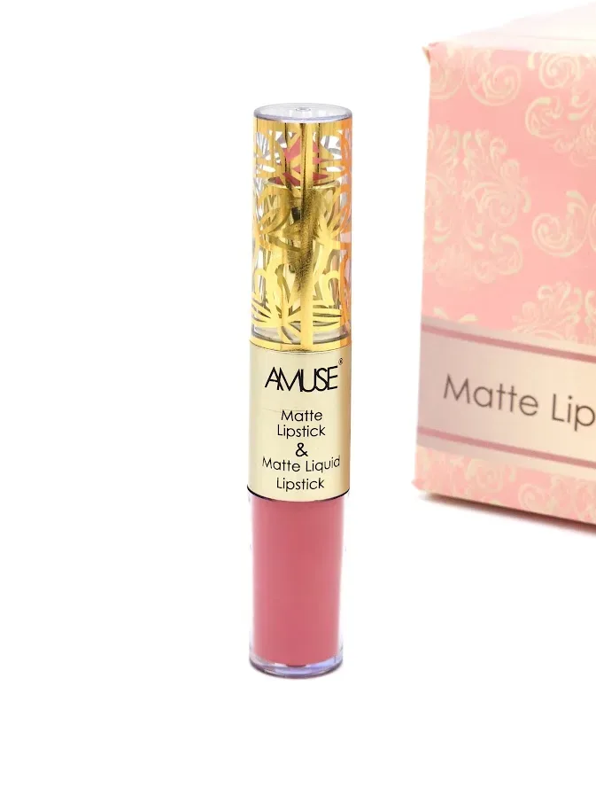 Labial Matte y Labial Líquido AMUSE Tono 5