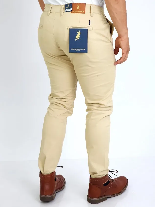 Pantalón Cambrige Polo Club de vestir para caballero color beige