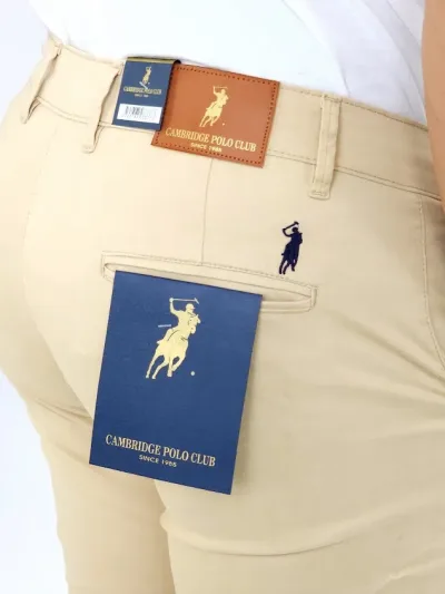 Pantalón Cambrige Polo Club de vestir para caballero color beige