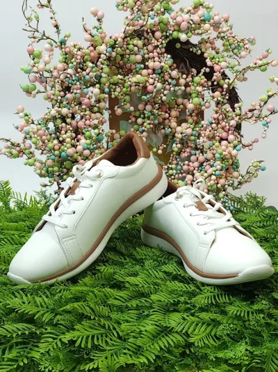 Tenis Natural STEP WHITE/MOCCA para Dama