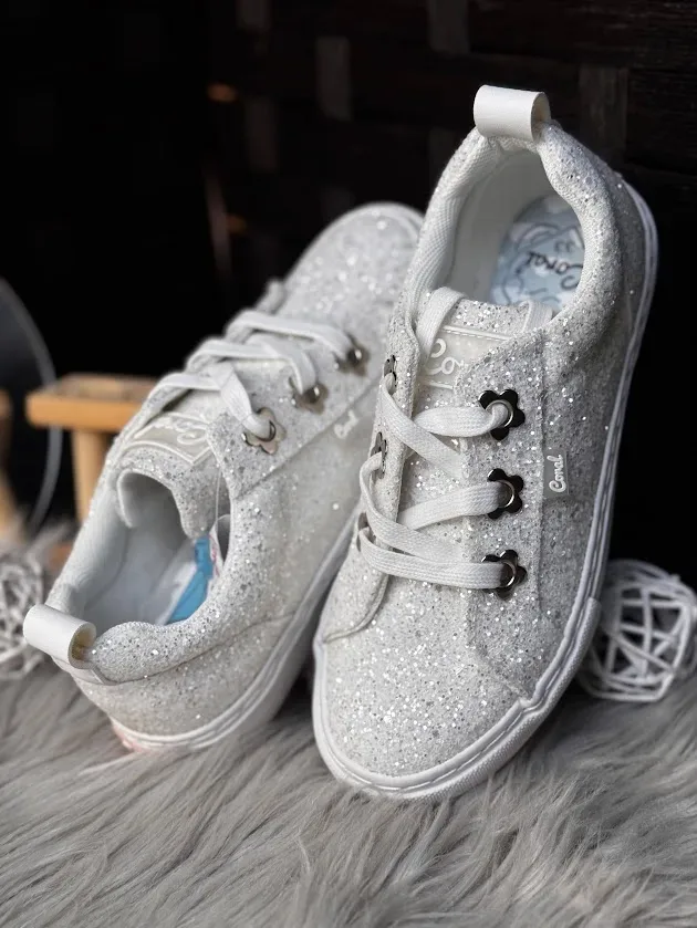 Tenis Coral KAORI GLITTER para Niña