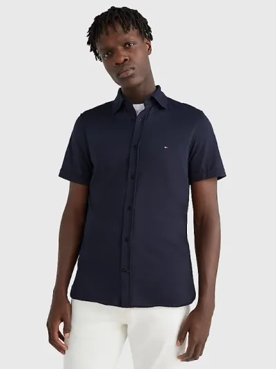 Camisa Tommy Hilfiger para caballero color azul oscuro
