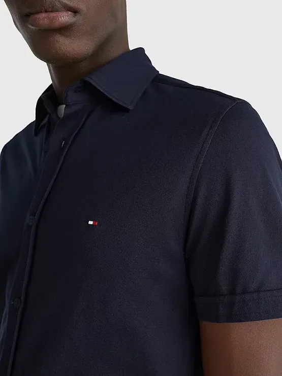 Camisa Tommy Hilfiger para caballero color azul oscuro