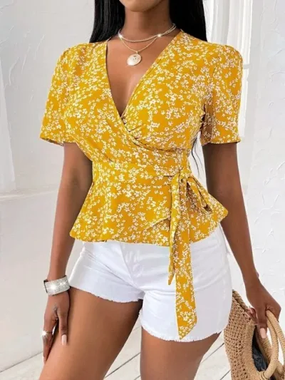 Blusa para dama color amarillo