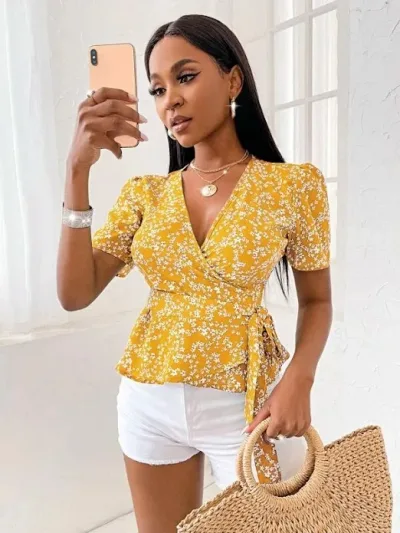 Blusa para dama color amarillo