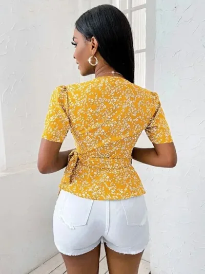 Blusa para dama color amarillo