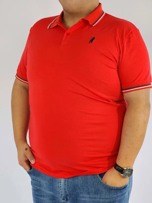 Camiseta Cambrige Polo Club para caballero color rojo