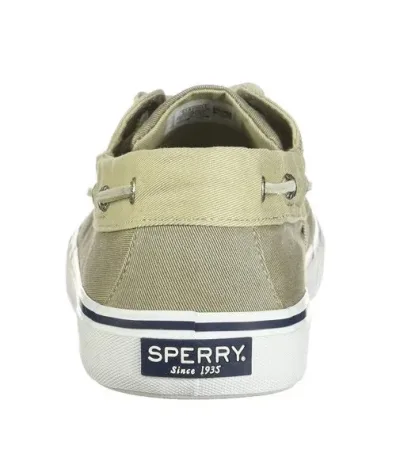Tenis Sperry para caballero color beige Bahama II Sw Oyster/Khaki