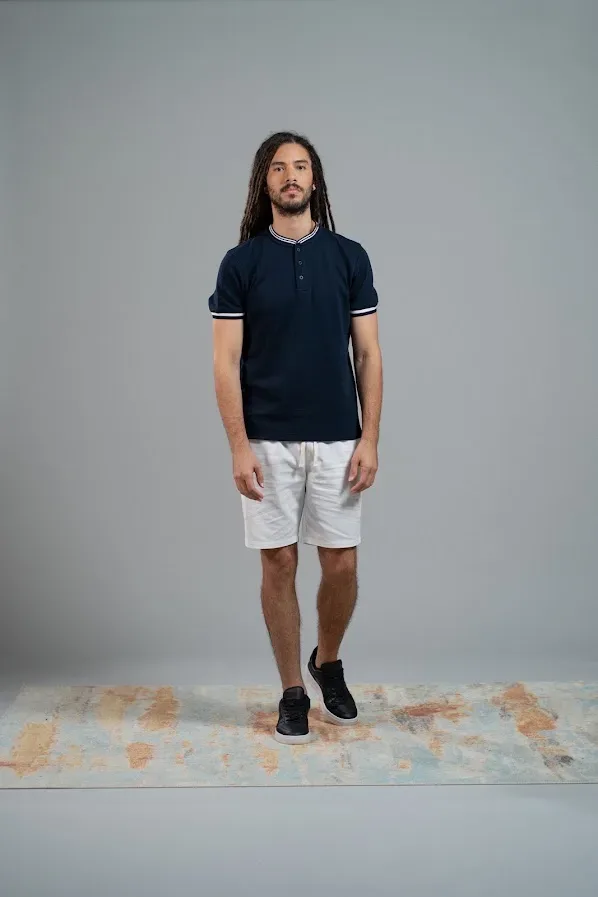 Camiseta Estivaneli para caballero color azul