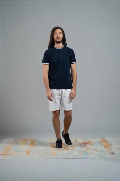 Camiseta Estivaneli para caballero color azul