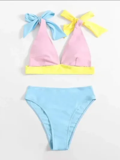 Vestido de baño para dama colores pastel