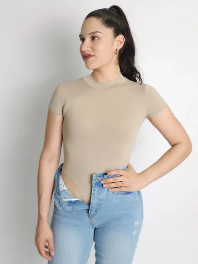 Body para dama color beige