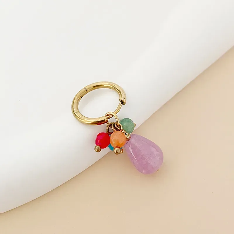 Aretes para dama de acero inoxidable
