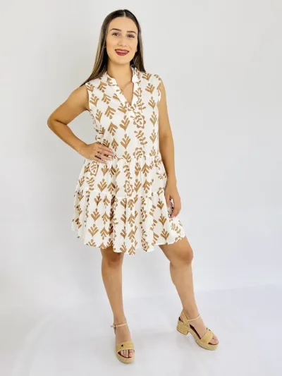 Vestido  color camel para Dama