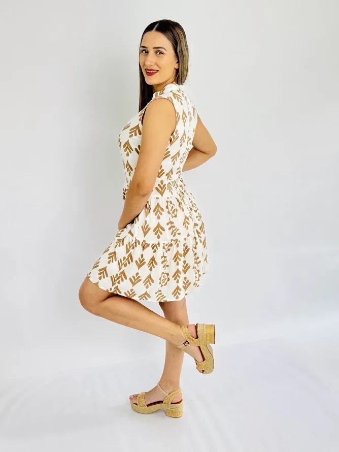 Vestido  color camel para Dama