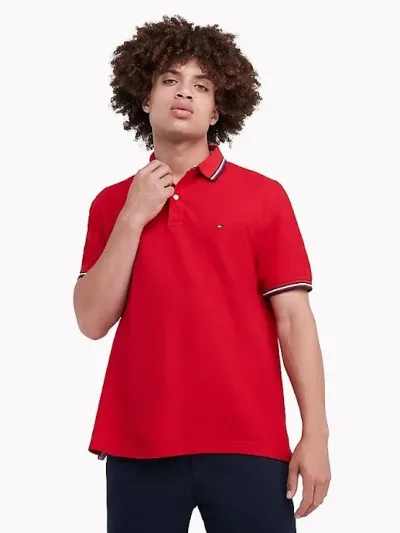 Camiseta Tommy Hilfiger para caballero color rojo